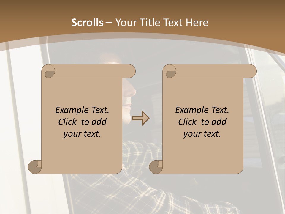 Storehouse Worker Wooden PowerPoint Template
