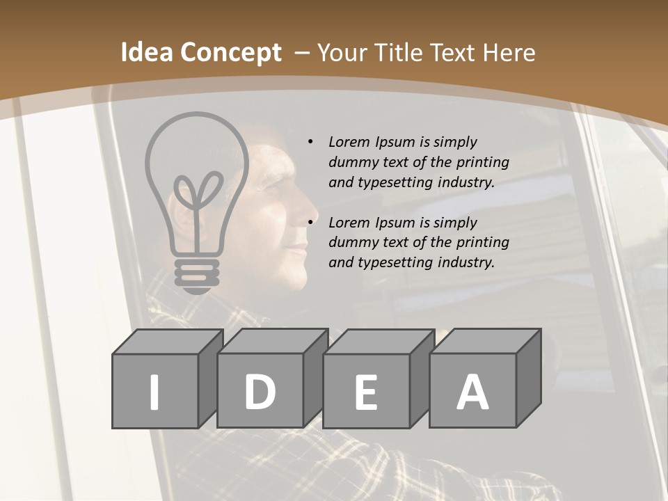 Storehouse Worker Wooden PowerPoint Template