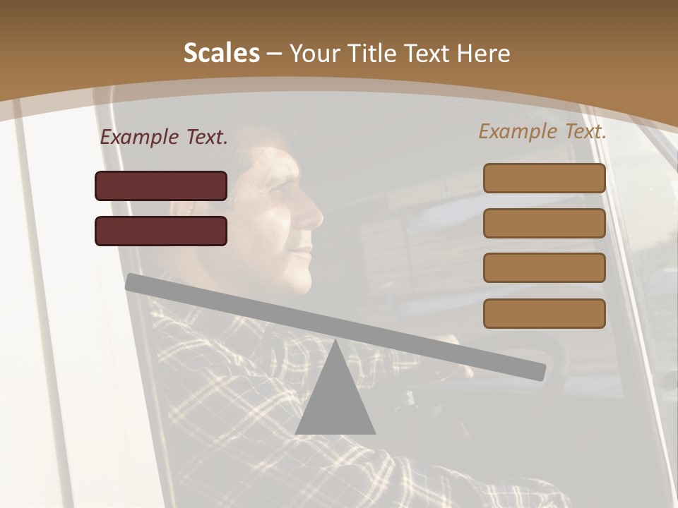 Storehouse Worker Wooden PowerPoint Template