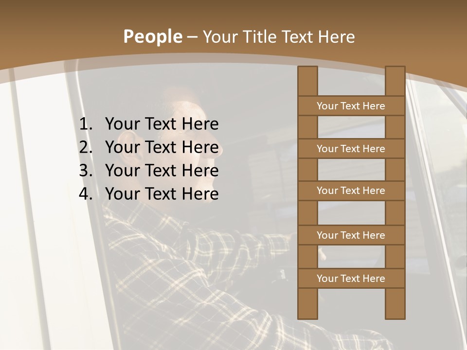 Storehouse Worker Wooden PowerPoint Template