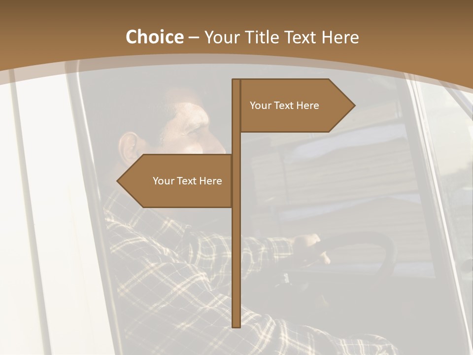 Storehouse Worker Wooden PowerPoint Template