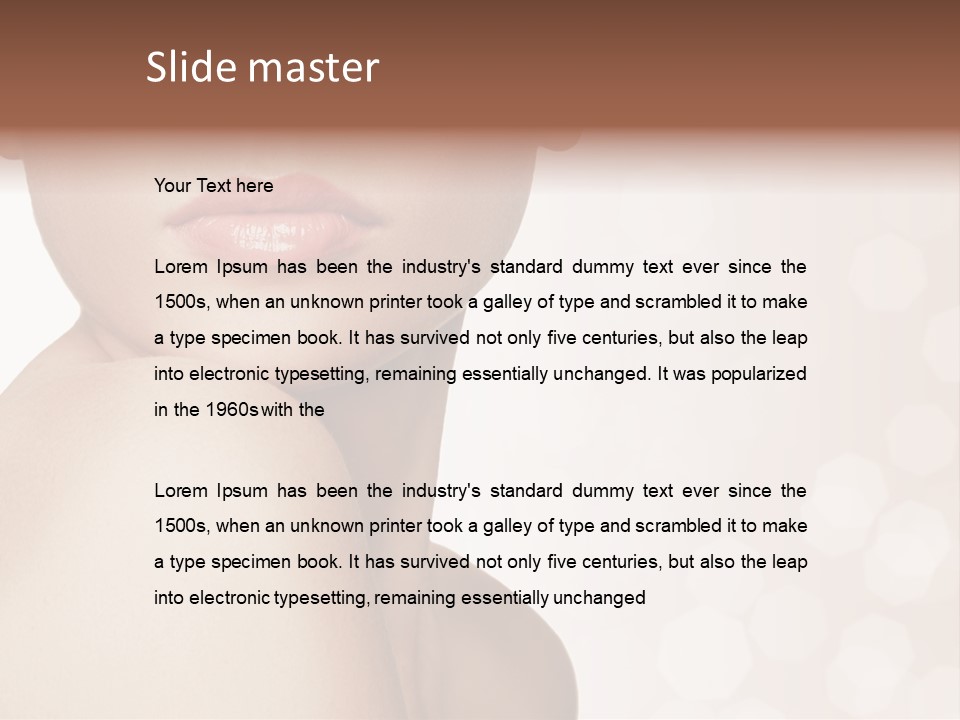 Girl Fashion Lifestyle PowerPoint Template