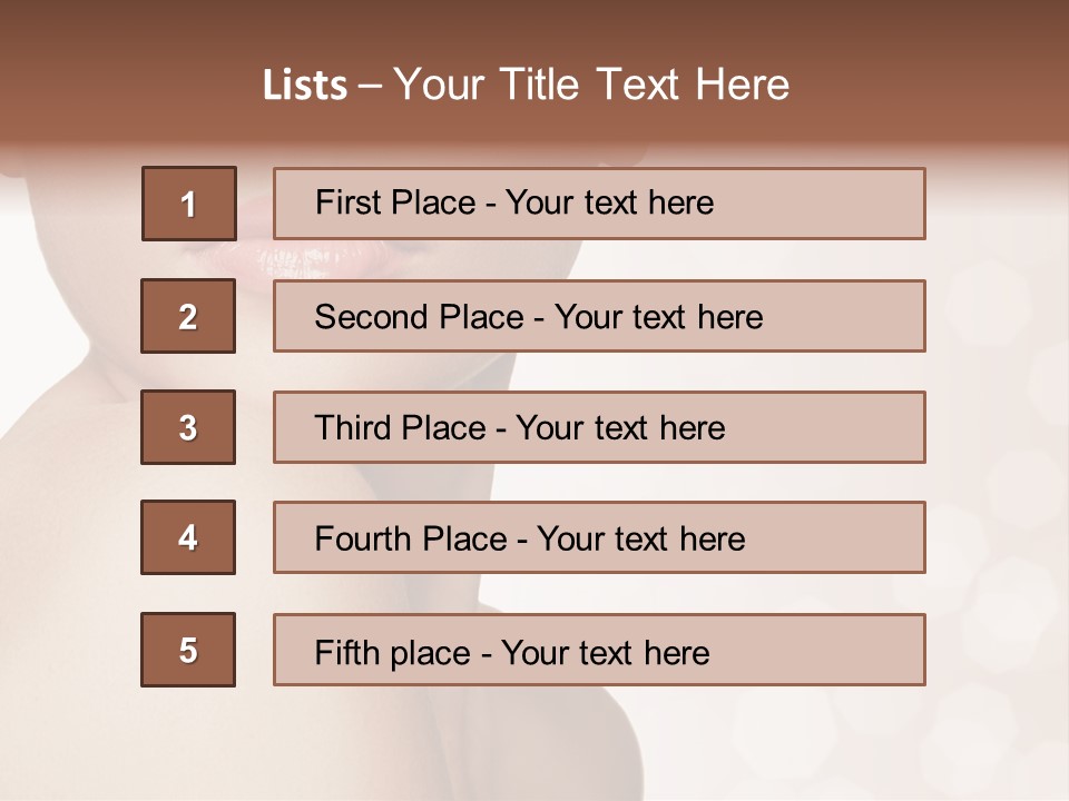 Girl Fashion Lifestyle PowerPoint Template