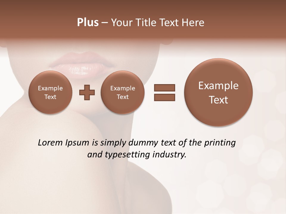 Girl Fashion Lifestyle PowerPoint Template