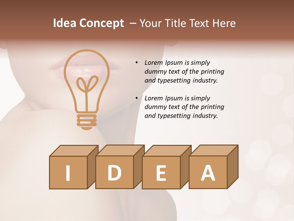 Girl Fashion Lifestyle PowerPoint Template