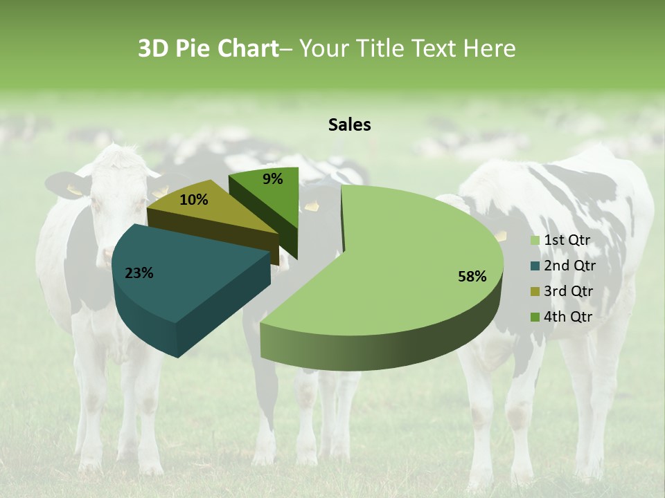 Rural Dairy Cattle Animal PowerPoint Template