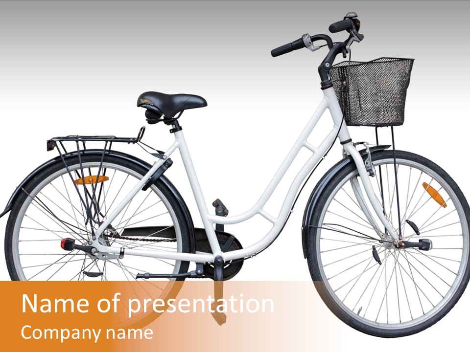 Biking Abandoned Cycle PowerPoint Template