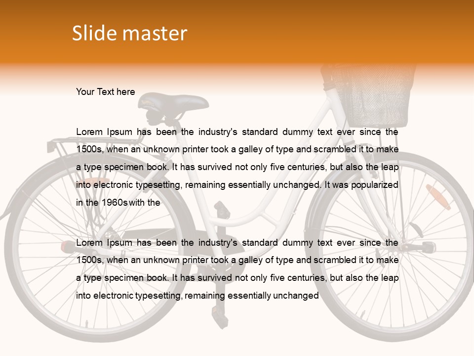 Biking Abandoned Cycle PowerPoint Template