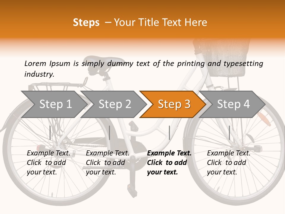 Biking Abandoned Cycle PowerPoint Template