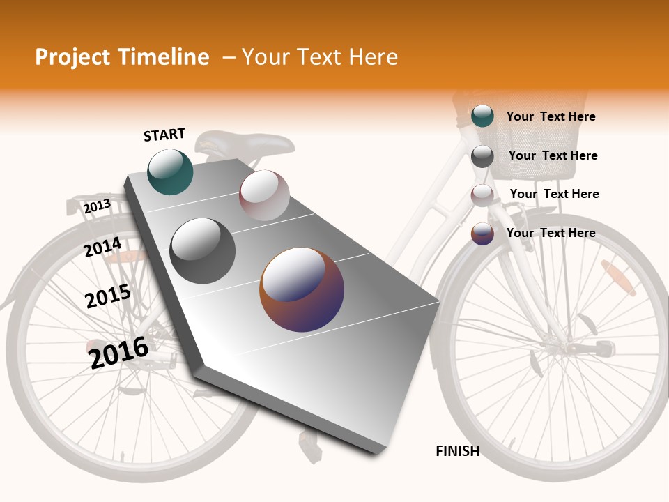 Biking Abandoned Cycle PowerPoint Template