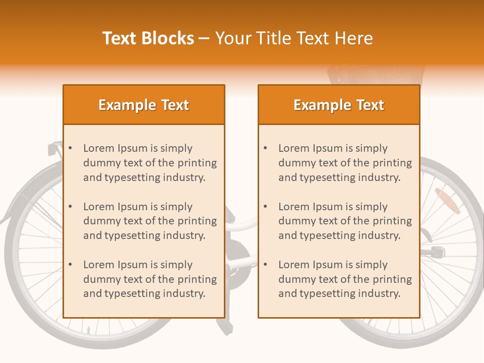 Biking Abandoned Cycle PowerPoint Template