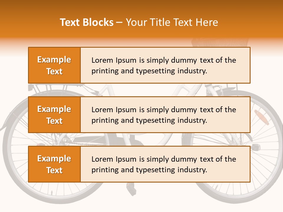 Biking Abandoned Cycle PowerPoint Template