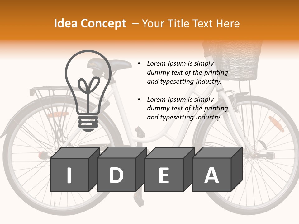 Biking Abandoned Cycle PowerPoint Template