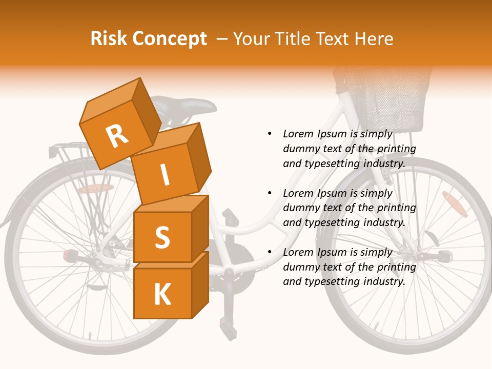 Biking Abandoned Cycle PowerPoint Template