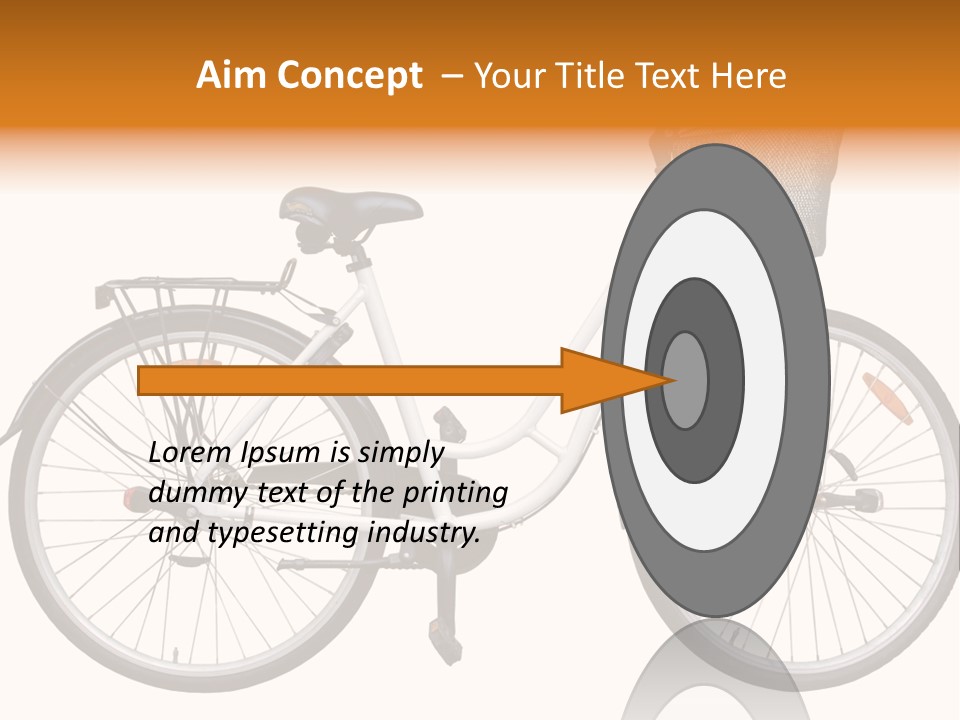 Biking Abandoned Cycle PowerPoint Template