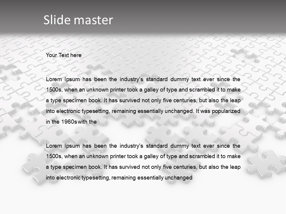 Solution Connection Piece PowerPoint Template