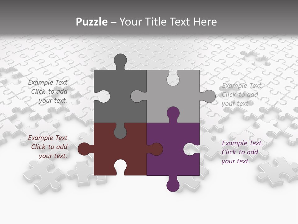 Solution Connection Piece PowerPoint Template