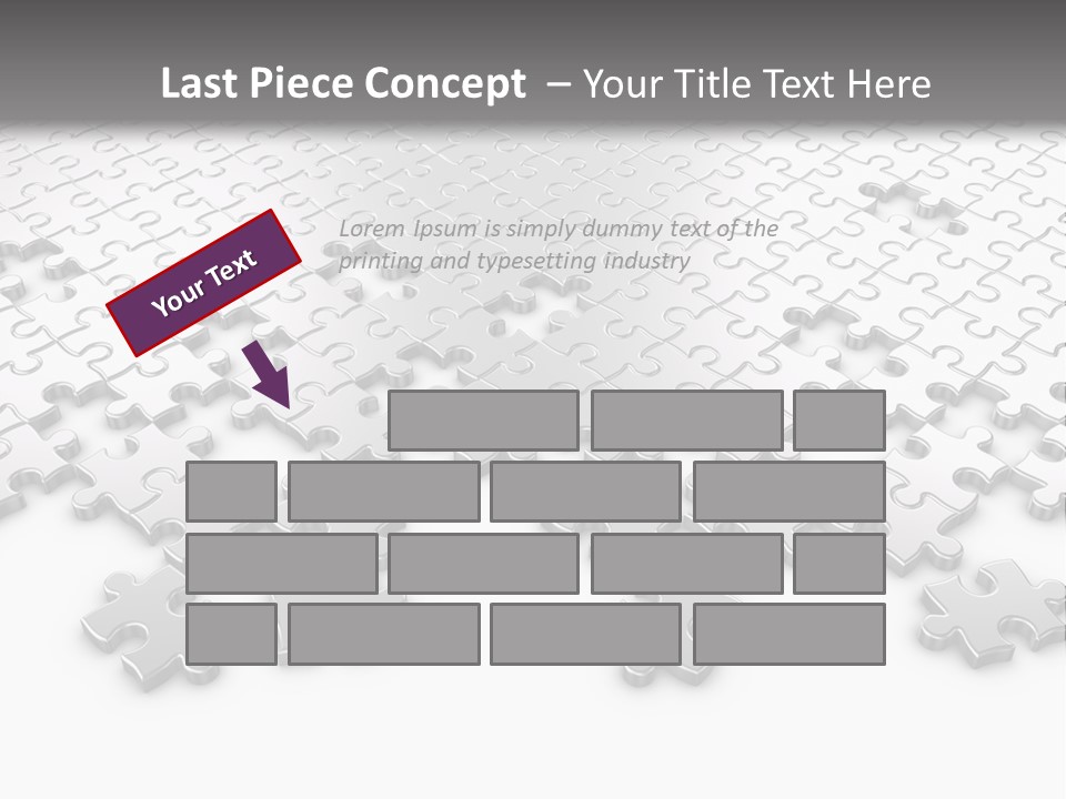 Solution Connection Piece PowerPoint Template
