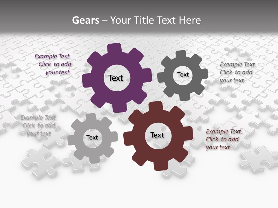 Solution Connection Piece PowerPoint Template