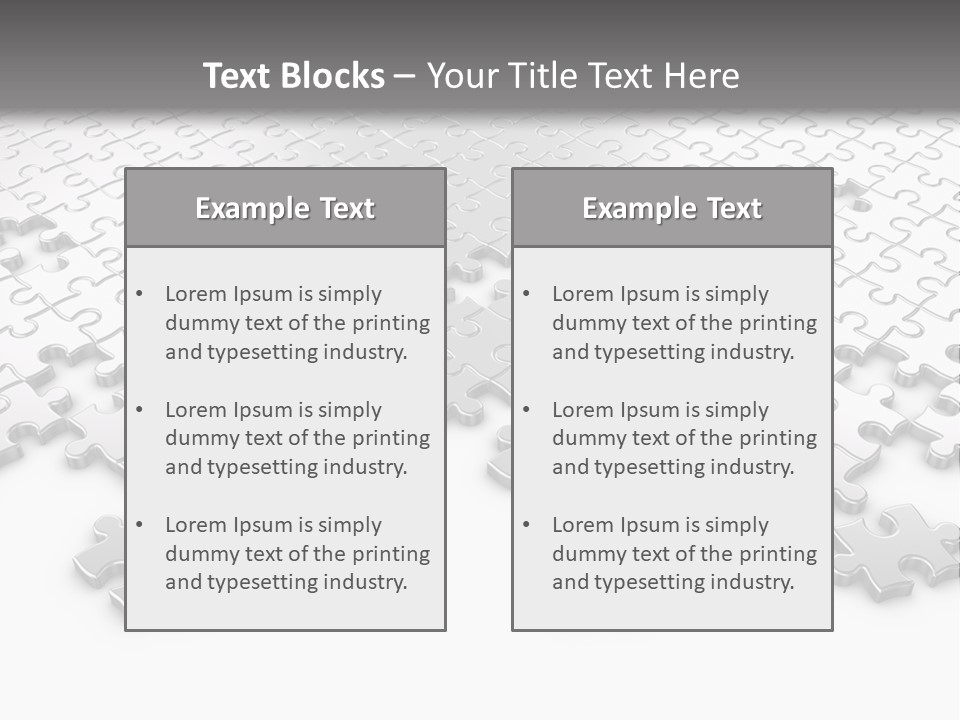 Solution Connection Piece PowerPoint Template