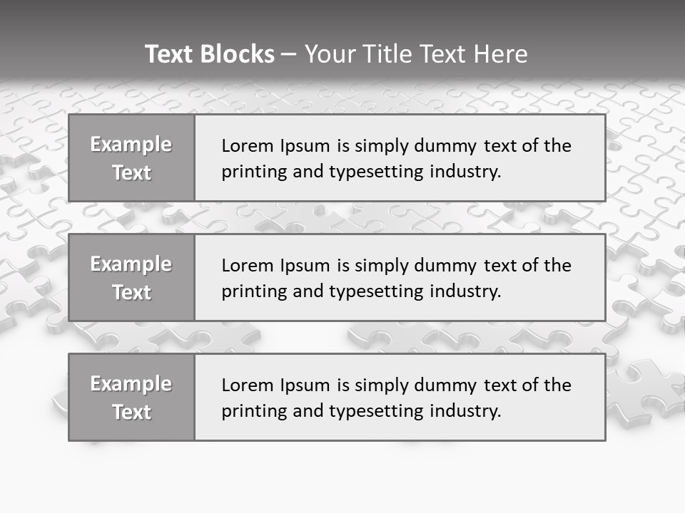Solution Connection Piece PowerPoint Template