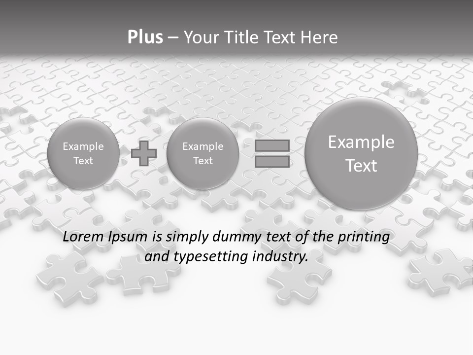 Solution Connection Piece PowerPoint Template