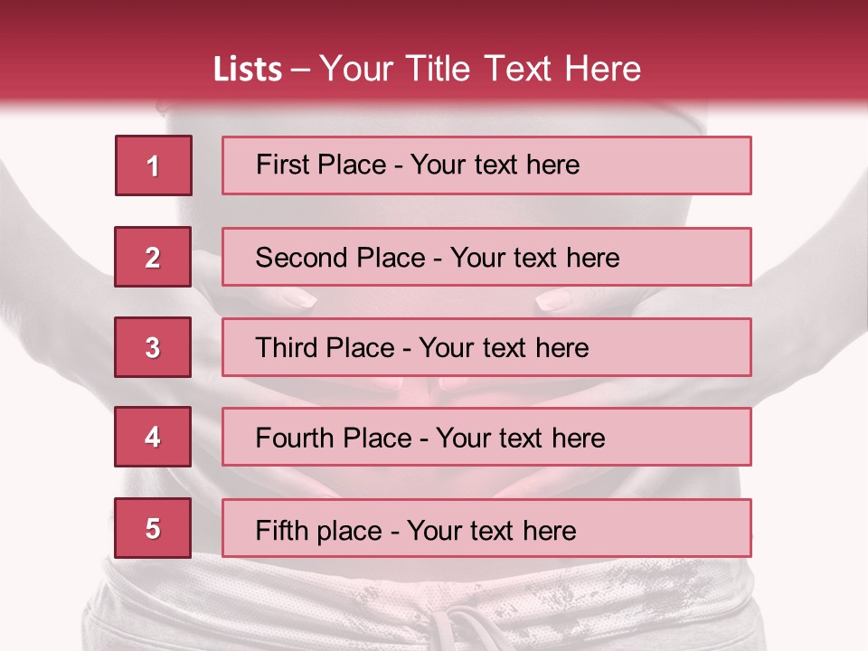 Concepts One Stomachache PowerPoint Template