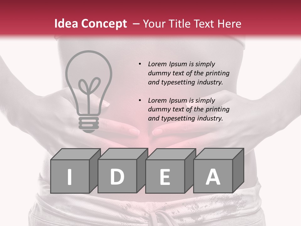 Concepts One Stomachache PowerPoint Template