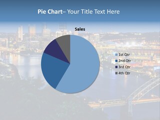 Monongahela River Office Buildings West End Bridge PowerPoint Template