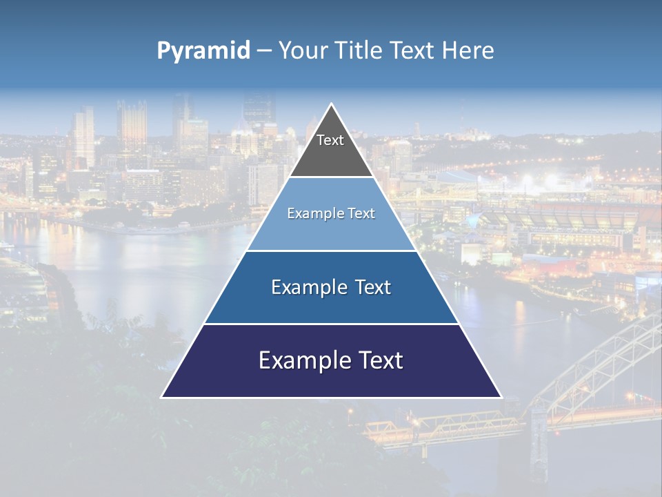 Monongahela River Office Buildings West End Bridge PowerPoint Template