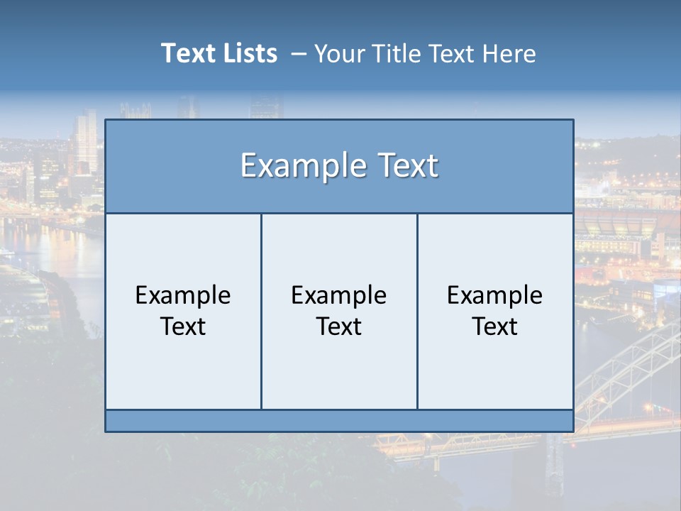 Monongahela River Office Buildings West End Bridge PowerPoint Template