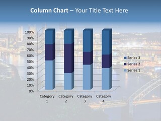 Monongahela River Office Buildings West End Bridge PowerPoint Template