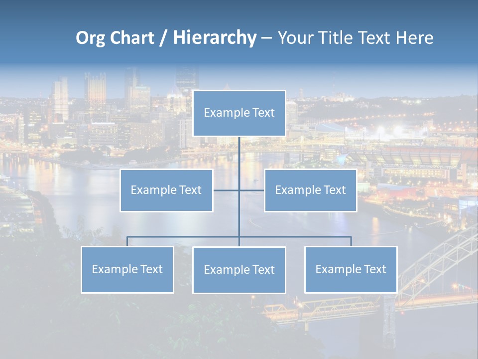 Monongahela River Office Buildings West End Bridge PowerPoint Template