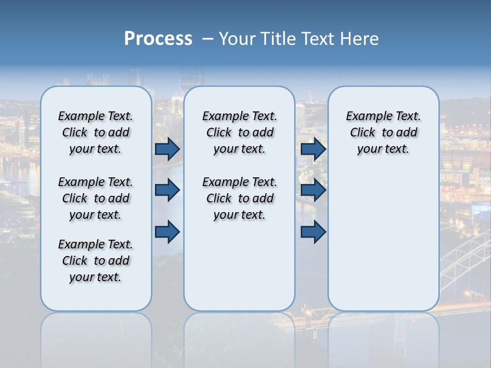 Monongahela River Office Buildings West End Bridge PowerPoint Template