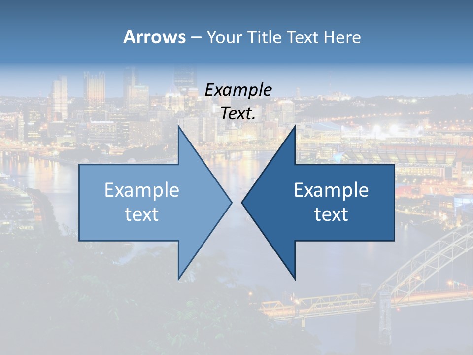 Monongahela River Office Buildings West End Bridge PowerPoint Template