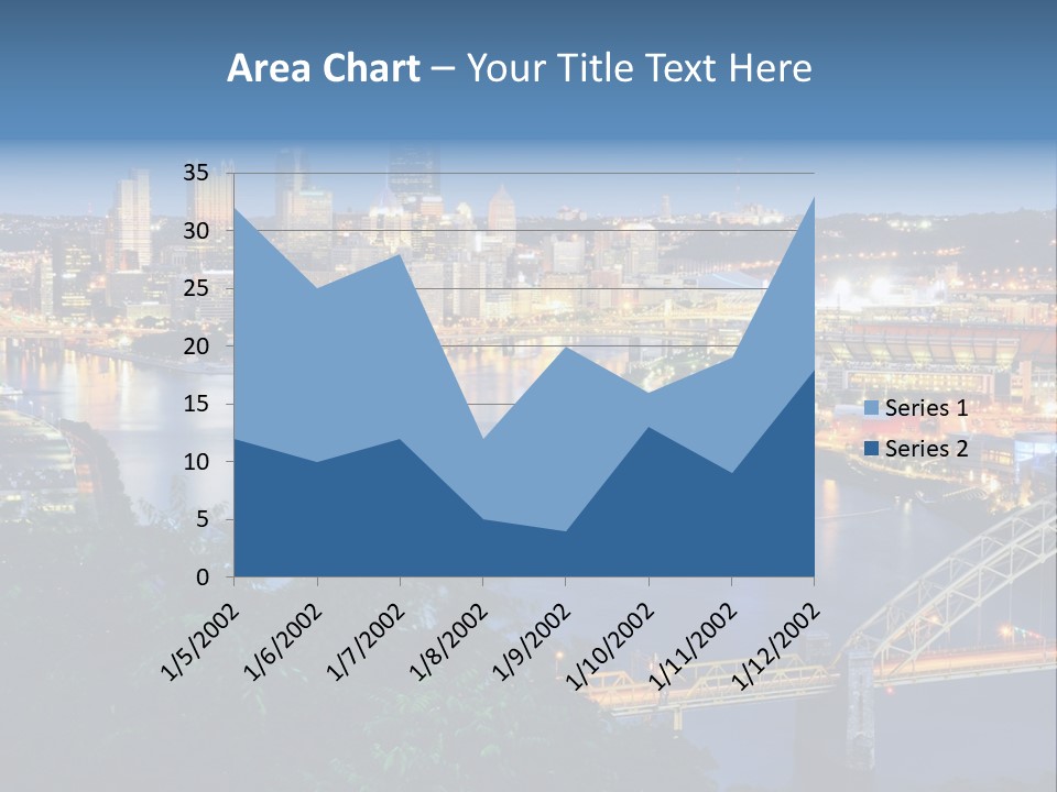 Monongahela River Office Buildings West End Bridge PowerPoint Template