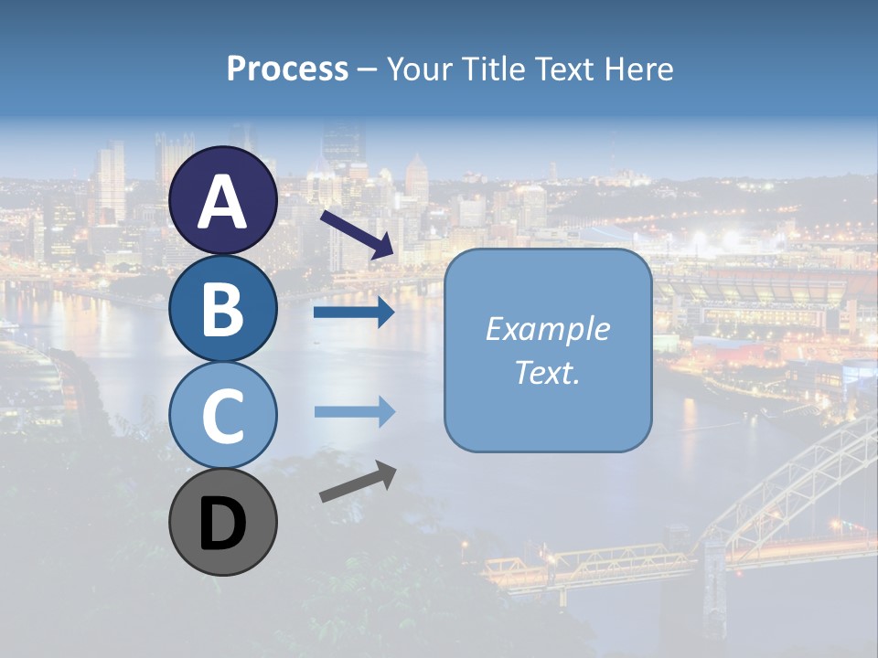Monongahela River Office Buildings West End Bridge PowerPoint Template