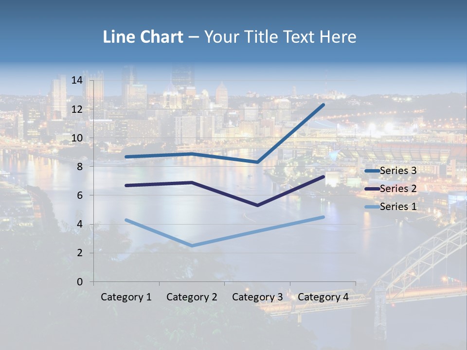 Monongahela River Office Buildings West End Bridge PowerPoint Template