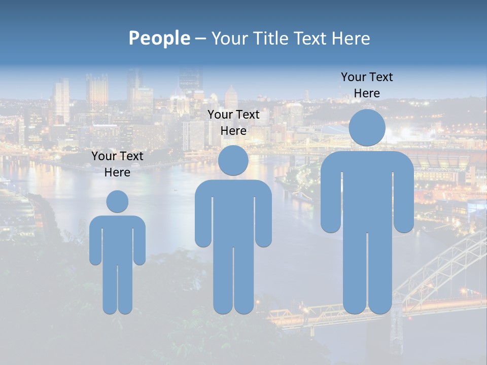 Monongahela River Office Buildings West End Bridge PowerPoint Template