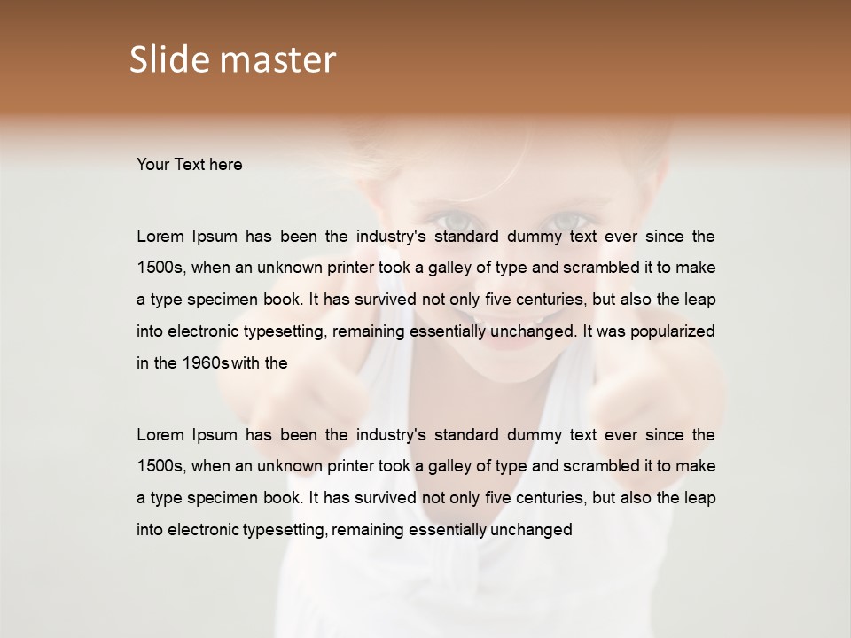 Age Eye Little PowerPoint Template