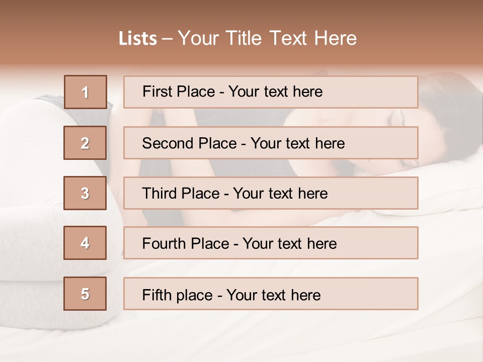 Belly White Anorexia PowerPoint Template