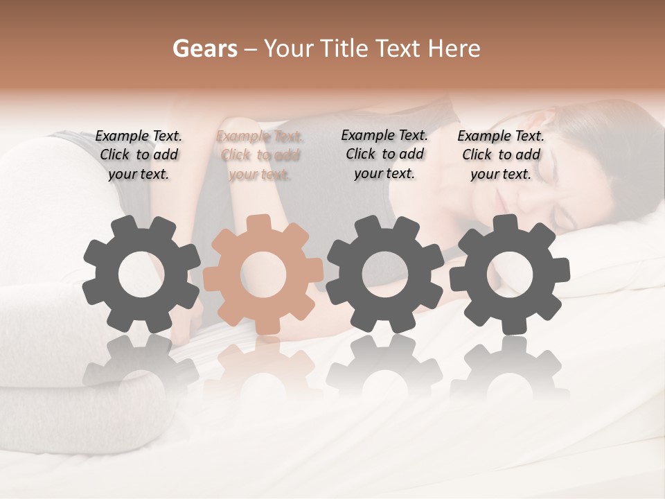 Belly White Anorexia PowerPoint Template