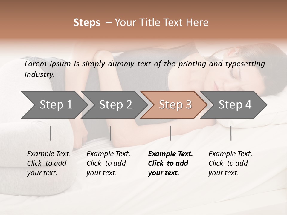 Belly White Anorexia PowerPoint Template