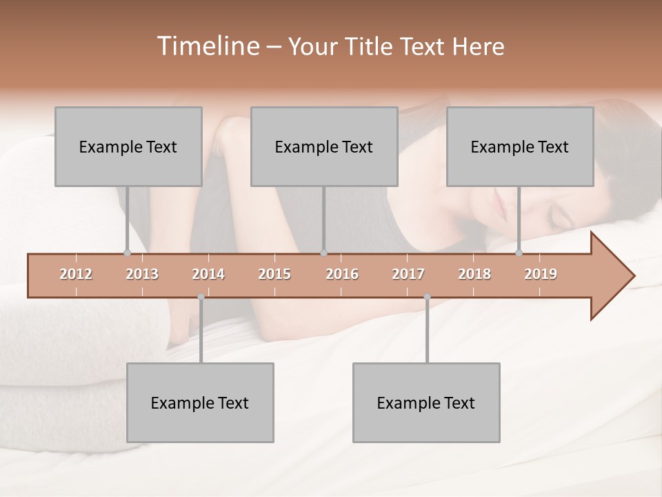 Belly White Anorexia PowerPoint Template