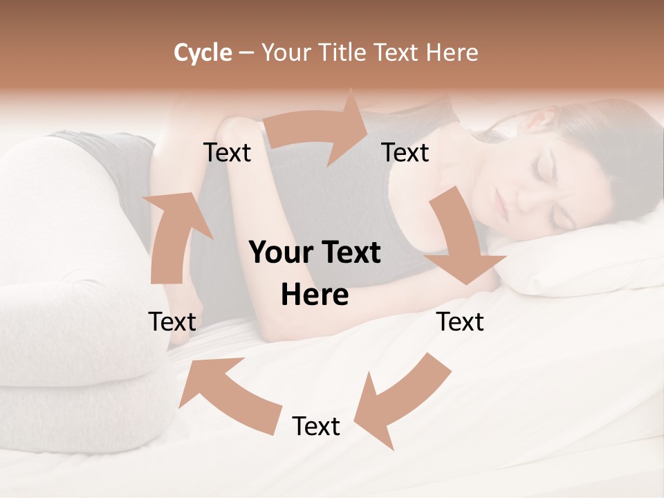 Belly White Anorexia PowerPoint Template