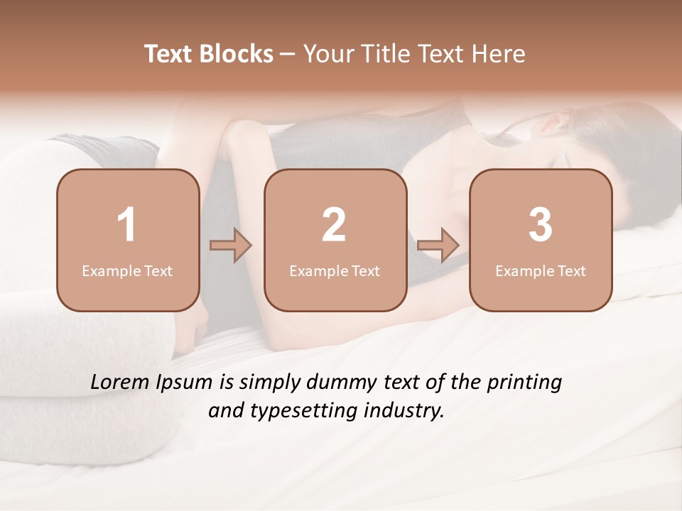 Belly White Anorexia PowerPoint Template