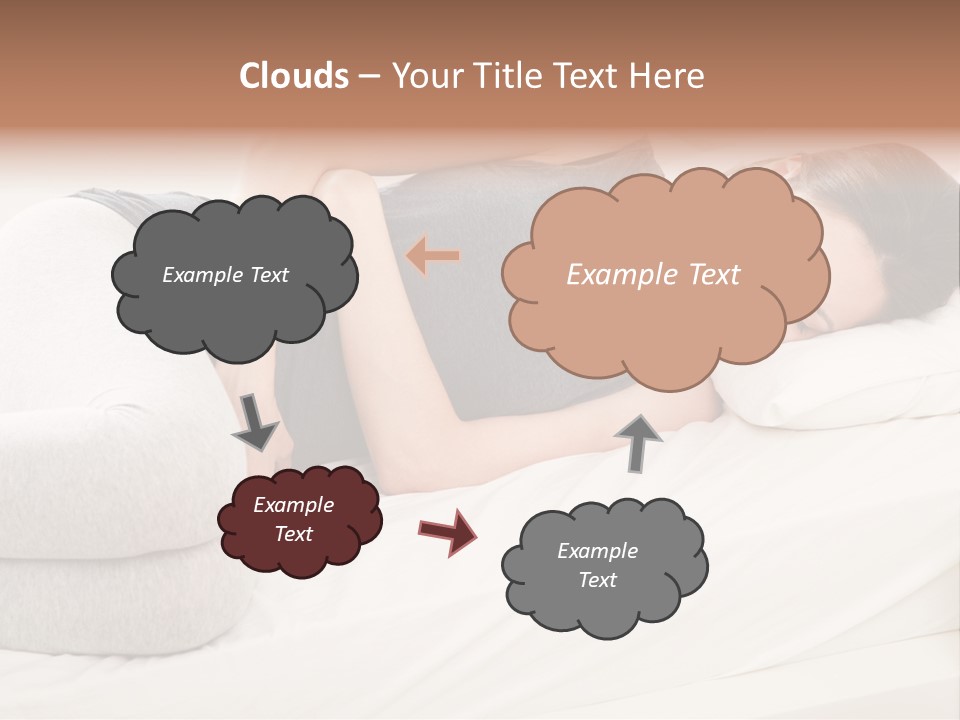 Belly White Anorexia PowerPoint Template