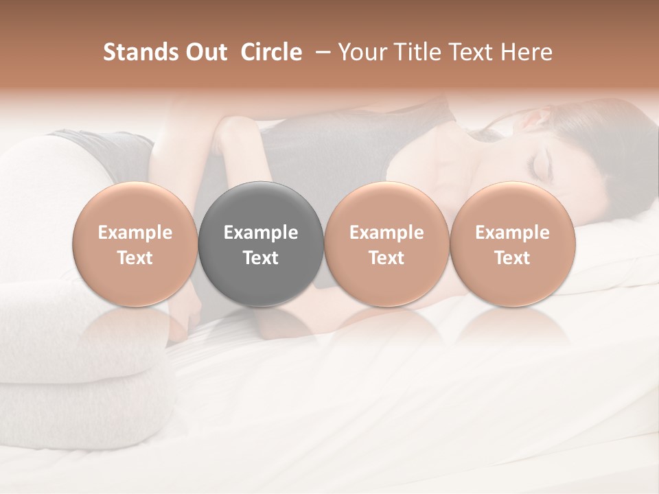 Belly White Anorexia PowerPoint Template