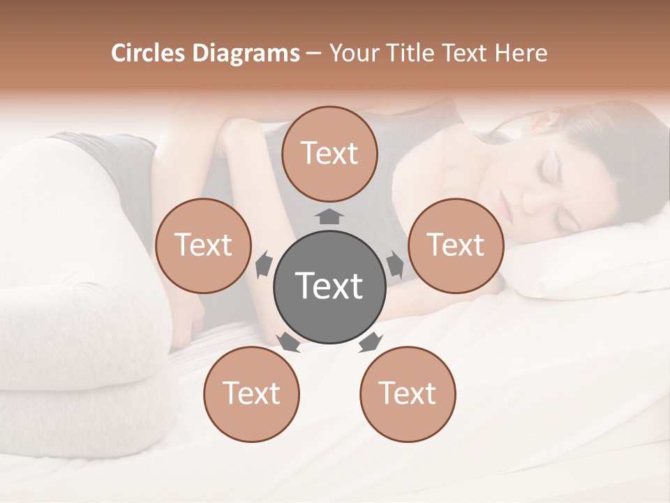 Belly White Anorexia PowerPoint Template