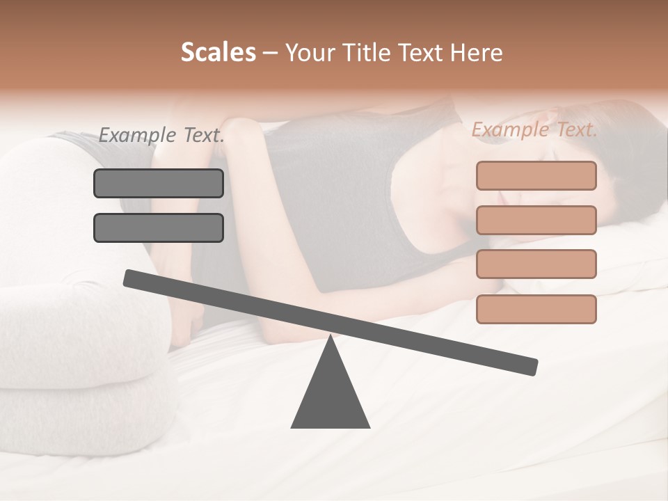 Belly White Anorexia PowerPoint Template